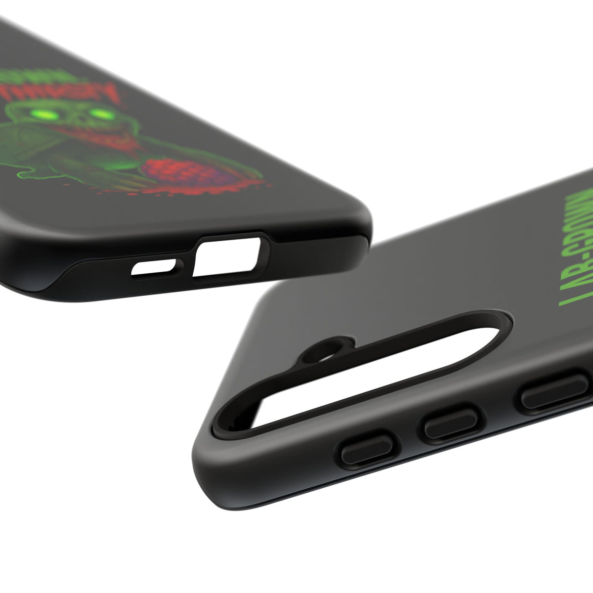 Phone Case — “Lab-Grown. Blood-Thirsty!” Green Monster Horror Design