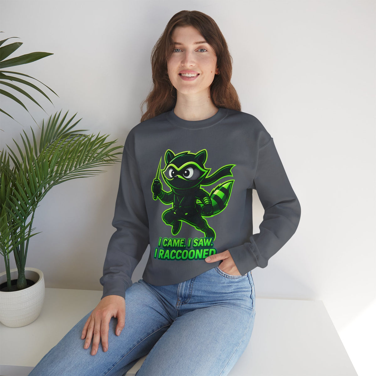 I Raccooned Ninja Crewneck