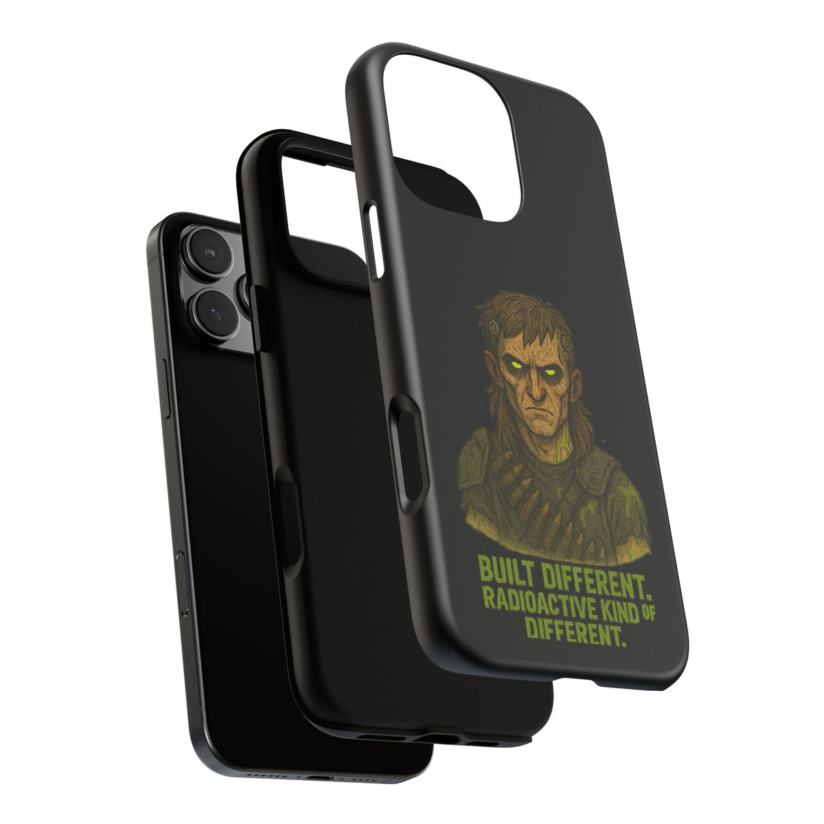 Phone Case — "Built Different, Radioactive Kind of Different" Mutant Design