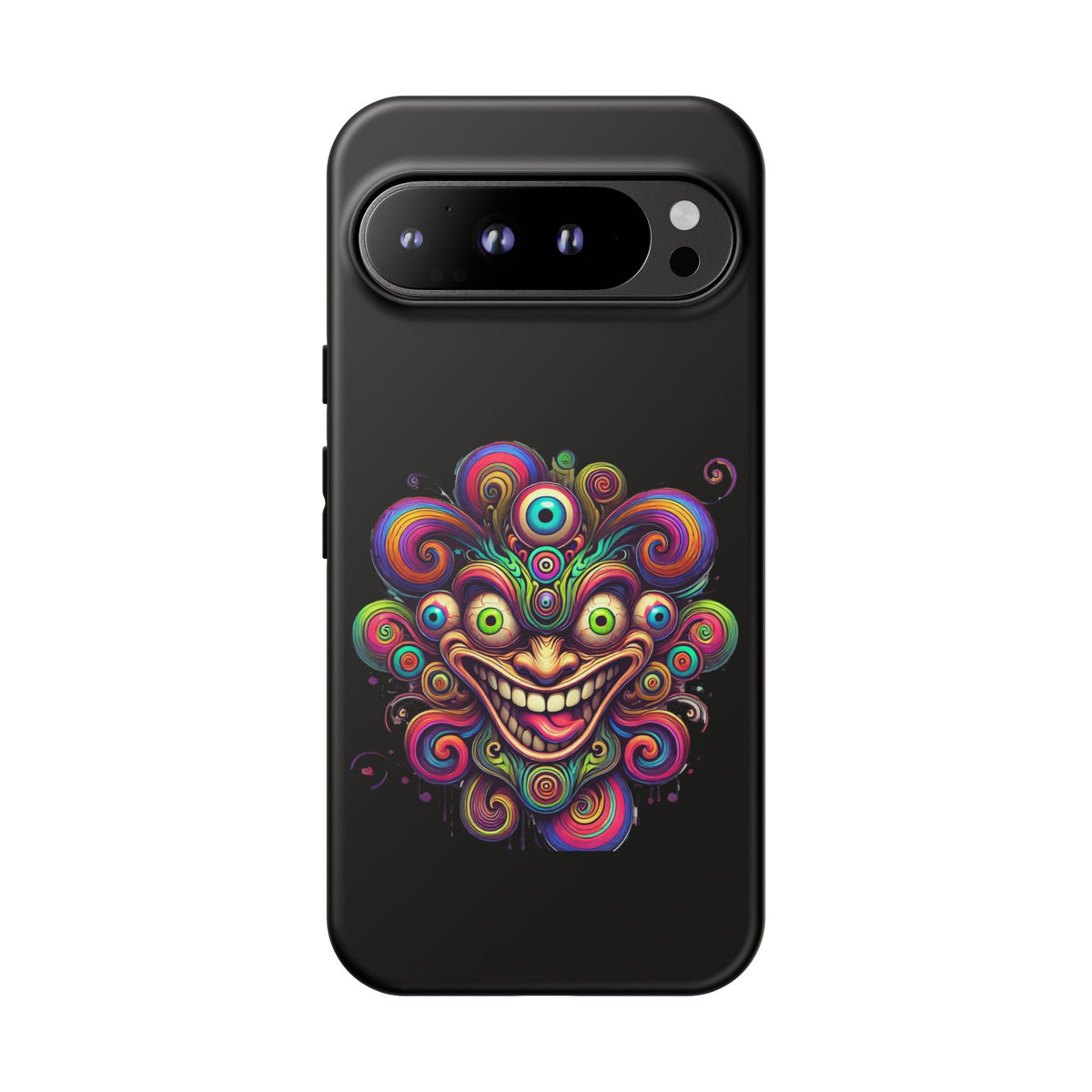 Psychedelic Jester Phone Case — Colorful Creepy Clown Tough Case
