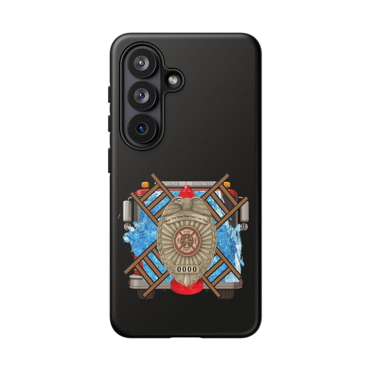 Firefighter Badge Phone Case – Maltese Cross Rescue Design