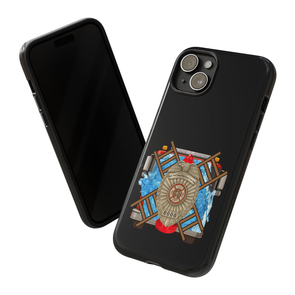 Firefighter Badge Phone Case – Maltese Cross Rescue Design