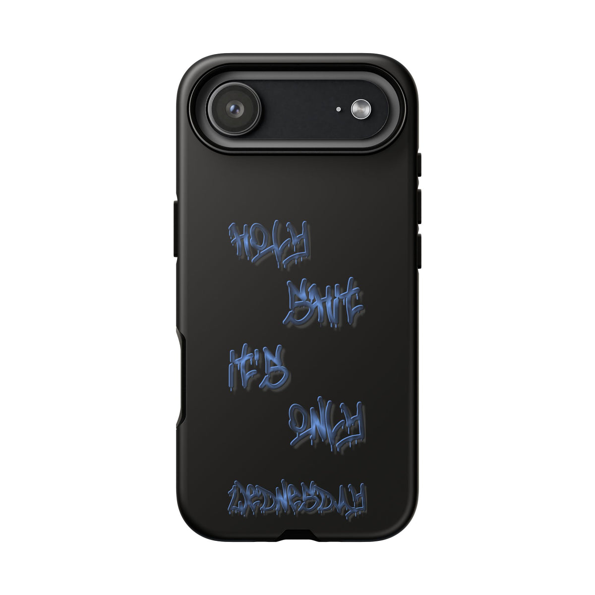 Phone Case — Blue Neon Graffiti "Tough Cases" Protective Cover