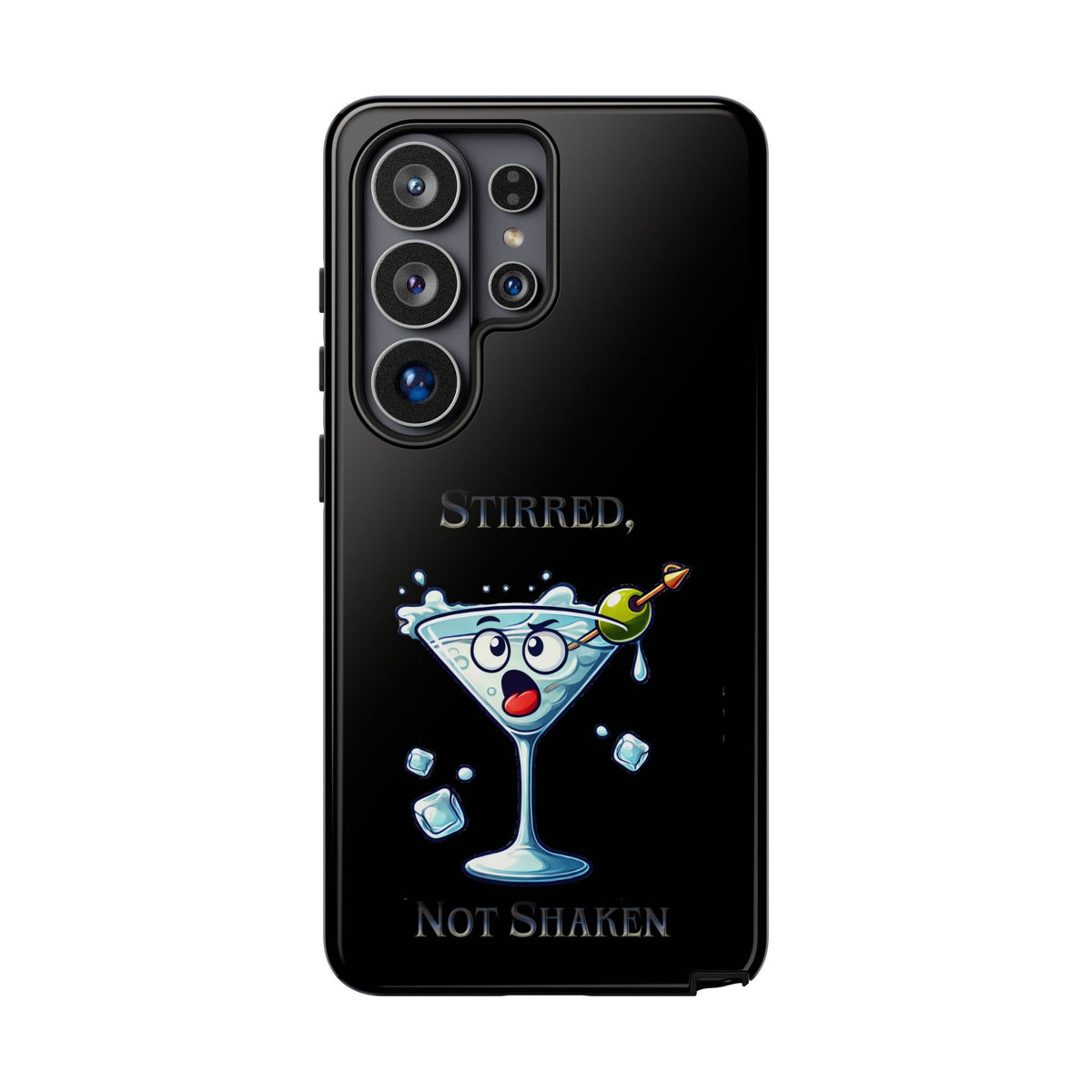 Stirred Not Shaken Phone Case — Funny Martini Cocktail Design