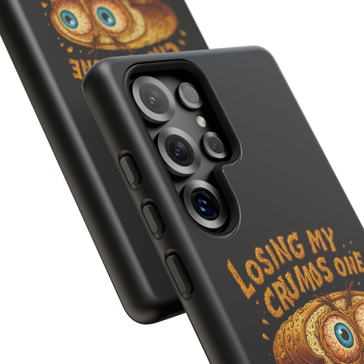 Phone Case — "Losing My Crumbs One Thought at a Time" Funny Retro Bread Illustration