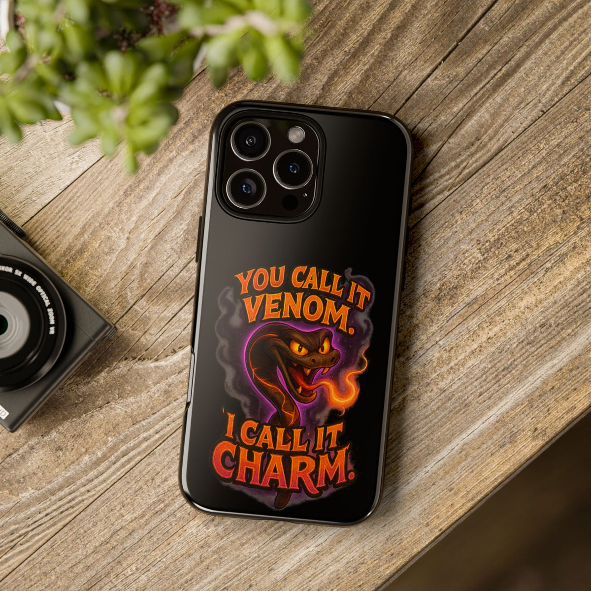 Tough Cases — "You Call It Venom, I Call It Charm" Snake Phone Case