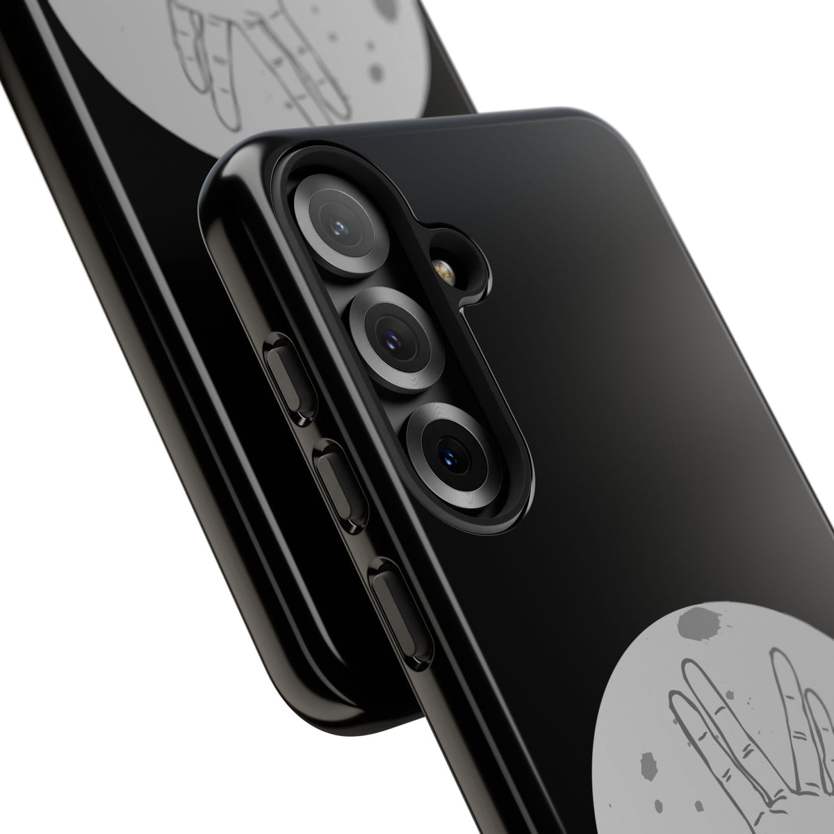 Spock Live Long Phone Case — Vulcan Salute Moon Graphic