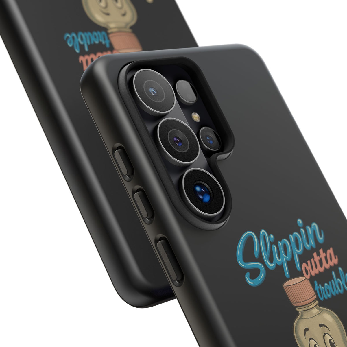 Phone Case — Retro 'Slippin Outta Trouble' Baby Bottle Design