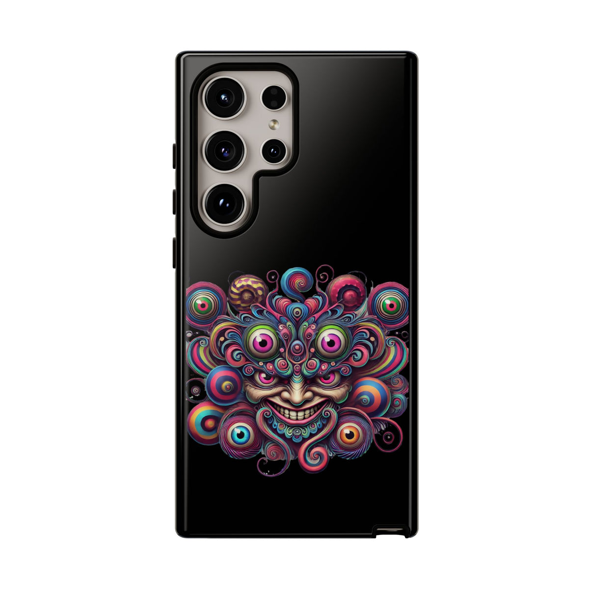 Psychedelic Smiling Eye Cluster Phone Case