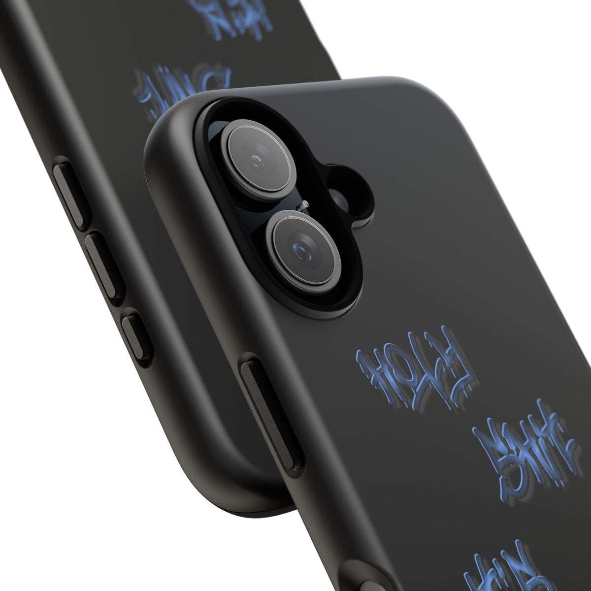 Phone Case — Blue Neon Graffiti "Tough Cases" Protective Cover