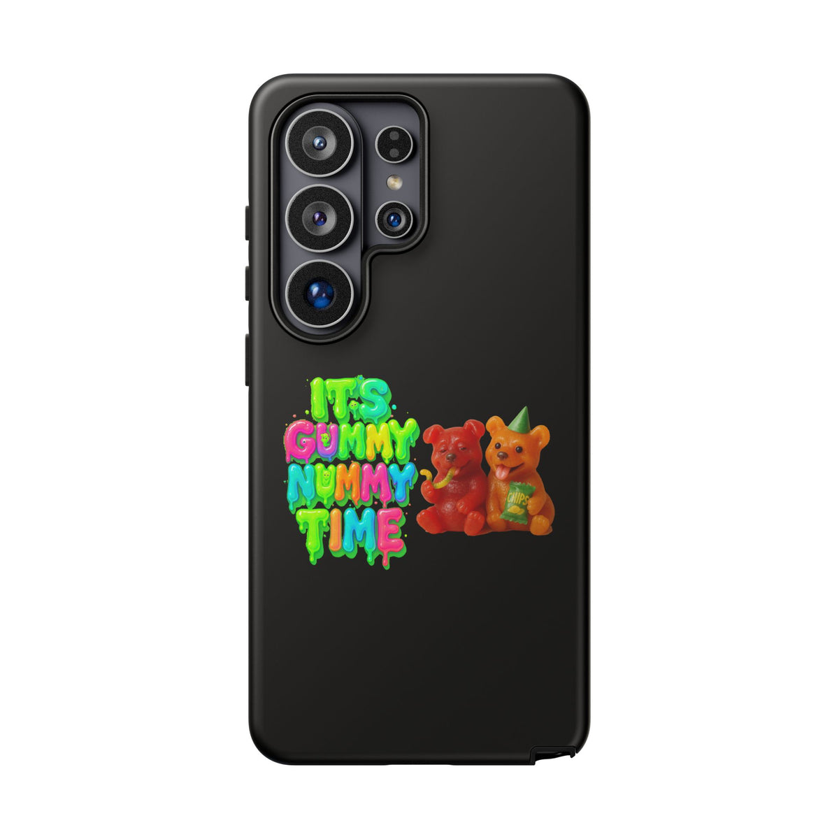 Phone Case — "It's Gummy Nummy Time" Colorful Gummy Bear Protective Case