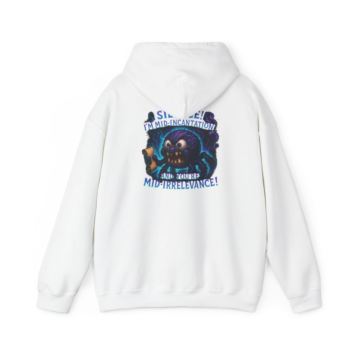 Skull Mage Hoodie — “Silence I’m Mid-Incantation and Mid-Irrelevance!” Graphic Pullover