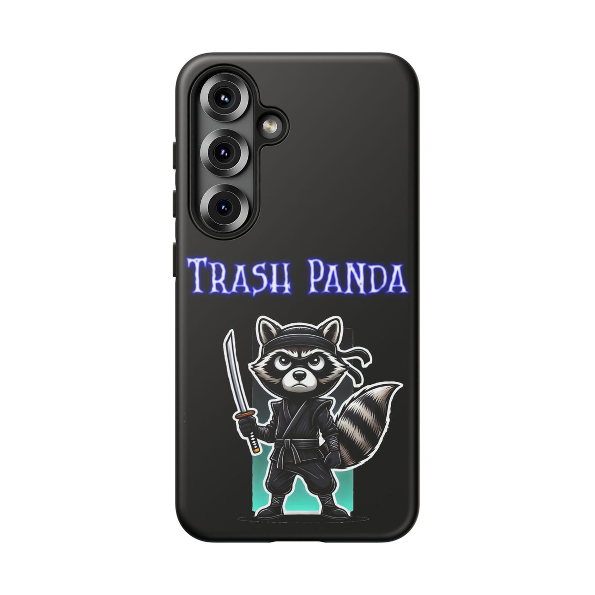 Trash Panda Ninja Phone Case — Cute Raccoon Warrior Protective Case