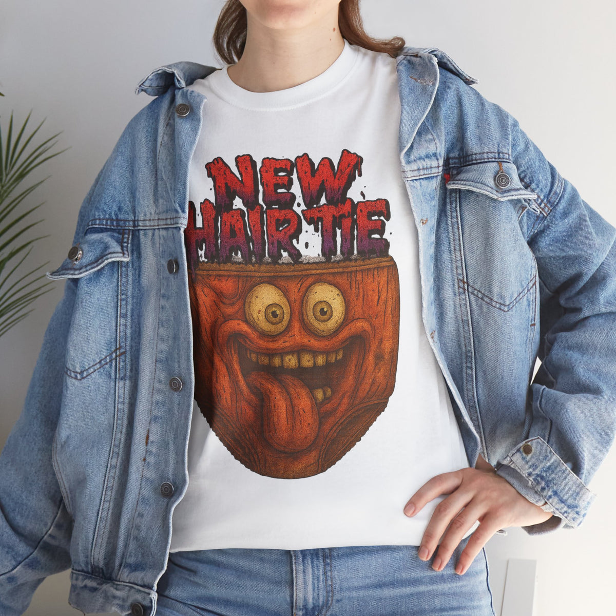 New Hair Tie – Crazy Underwear Face T-Shirt