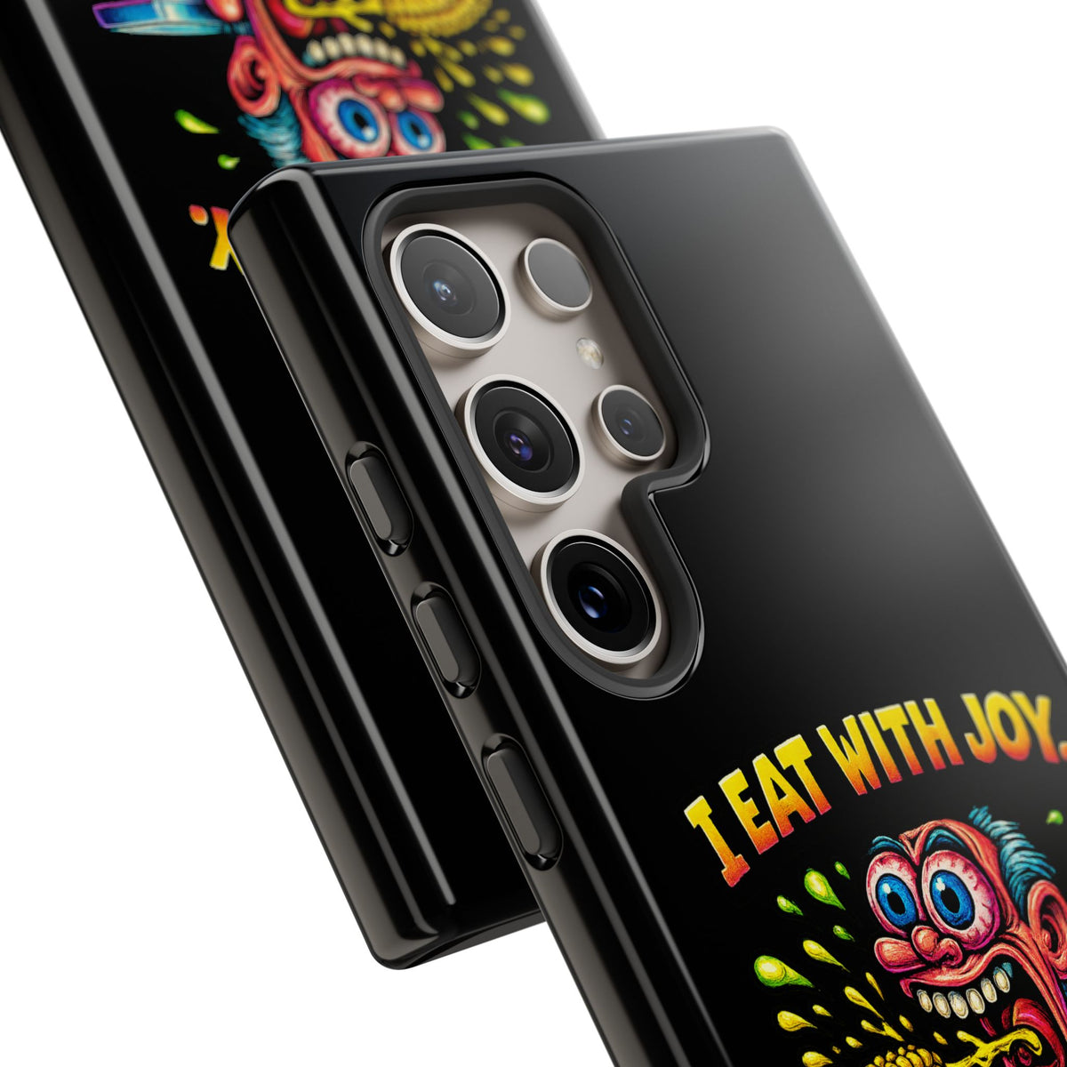 Phone Case — "I Eat With Joy, I Regret With Fury" Graphic