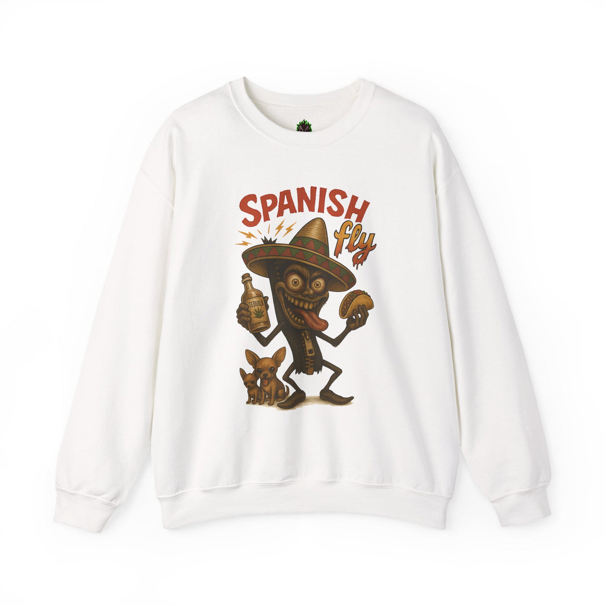Spanish Fly Crewneck – Tequila & Taco Mayhem Edition