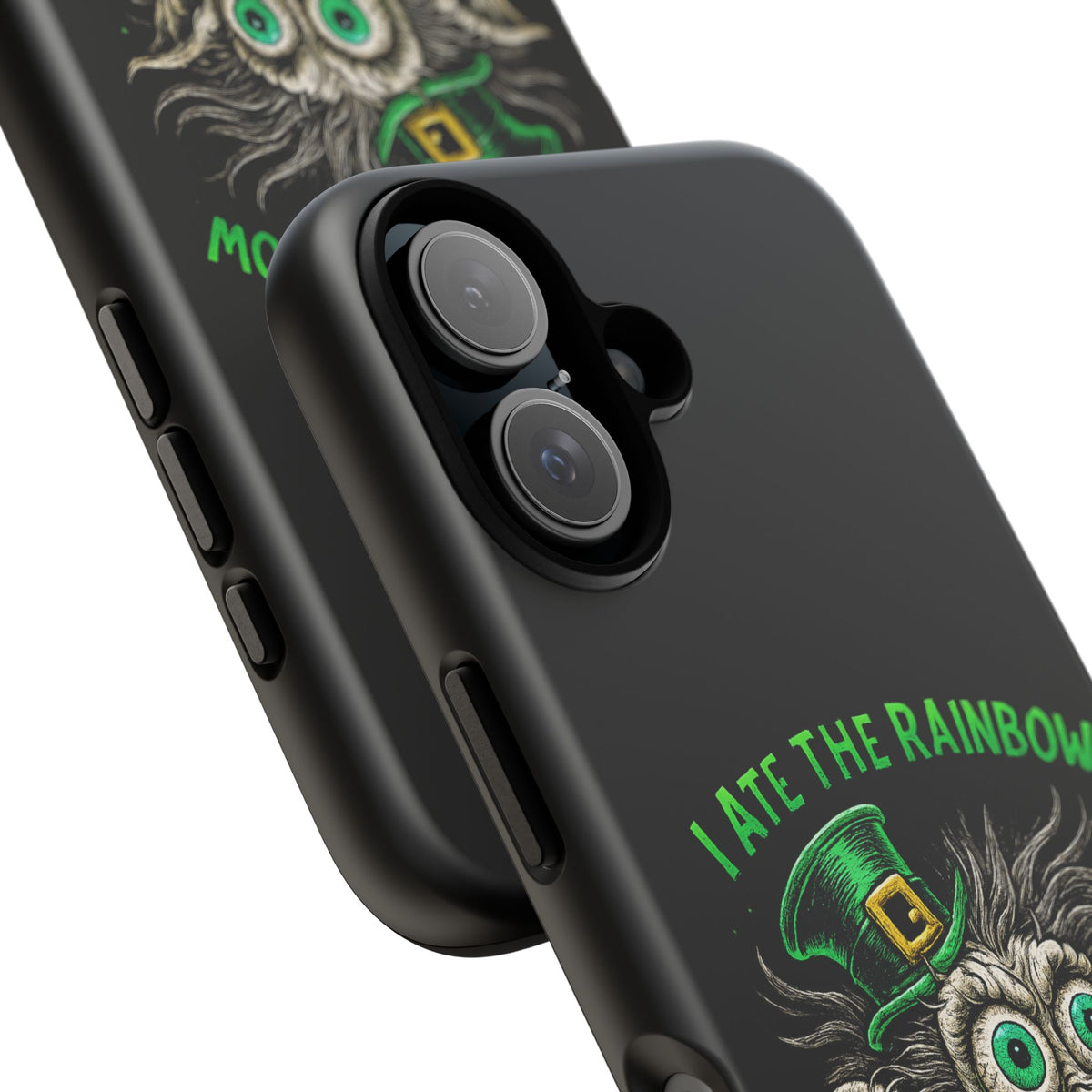 St. Patrick's Horror Phone Case — "I Ate the Rainbow, The Gold Screamed" Lucky Goblin Design