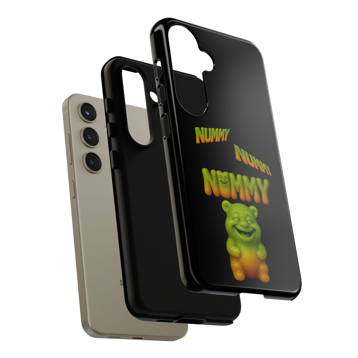 Nummy Gummy Phone Case — Cute Retro Green Gummy Bear Protective Case