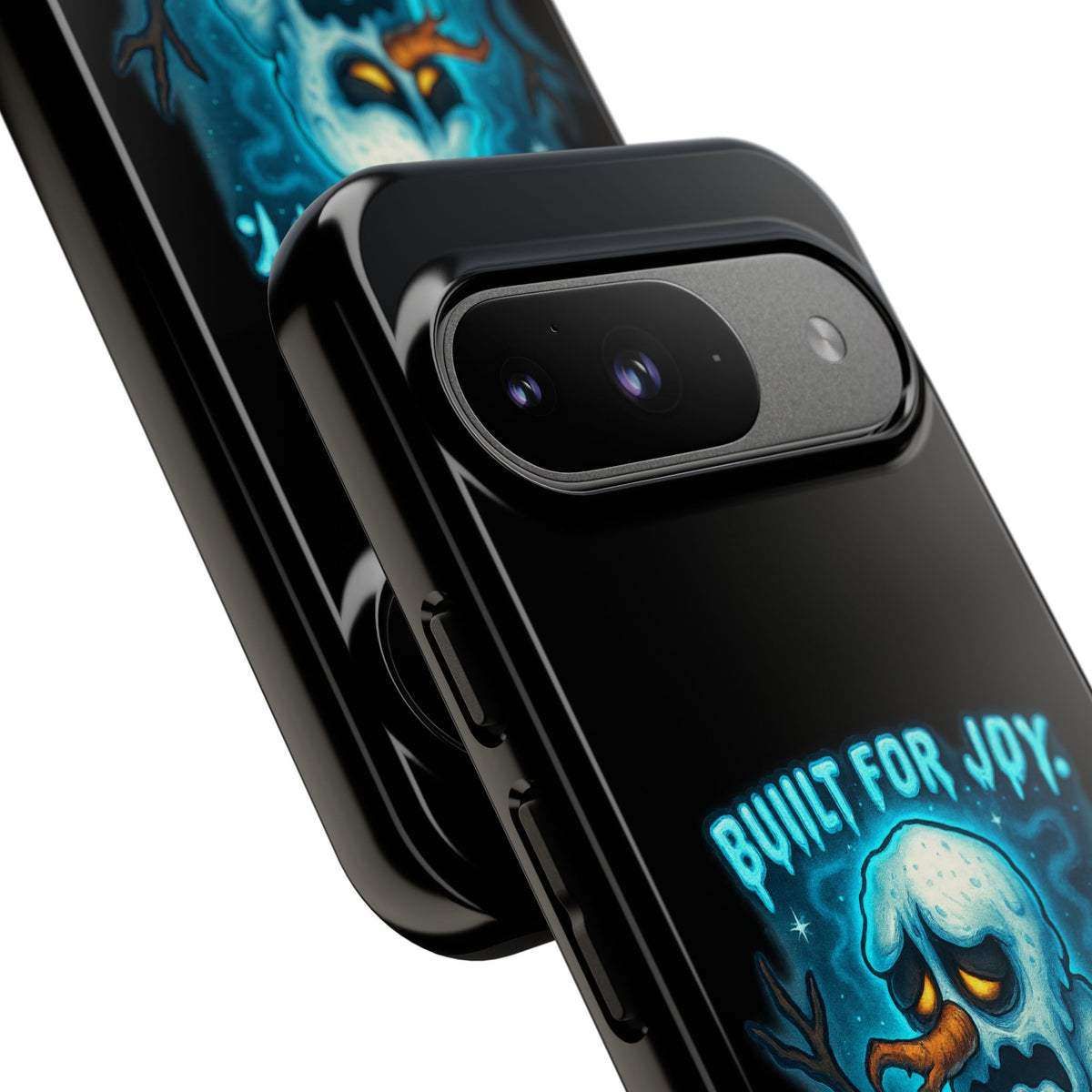 Phone Case — 'Built for Joy, Melting in Sorrow' Blue Melting Snowman Protective Case