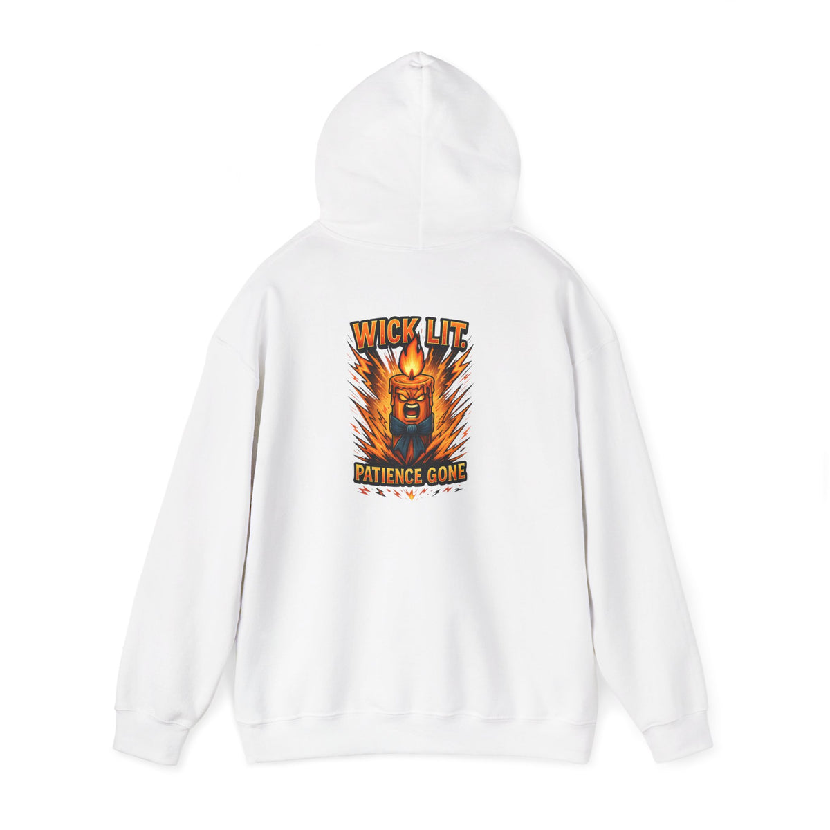 Patience Gone Hoodie — Fiery Roaring Bear Graphic Sweatshirt