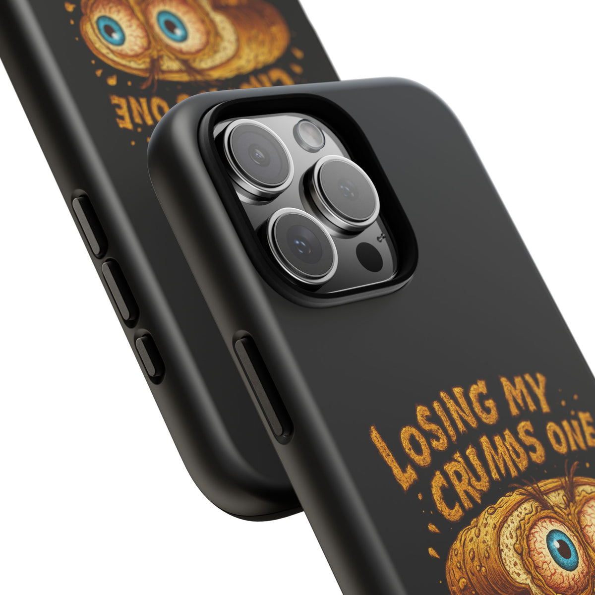 Phone Case — "Losing My Crumbs One Thought at a Time" Funny Retro Bread Illustration