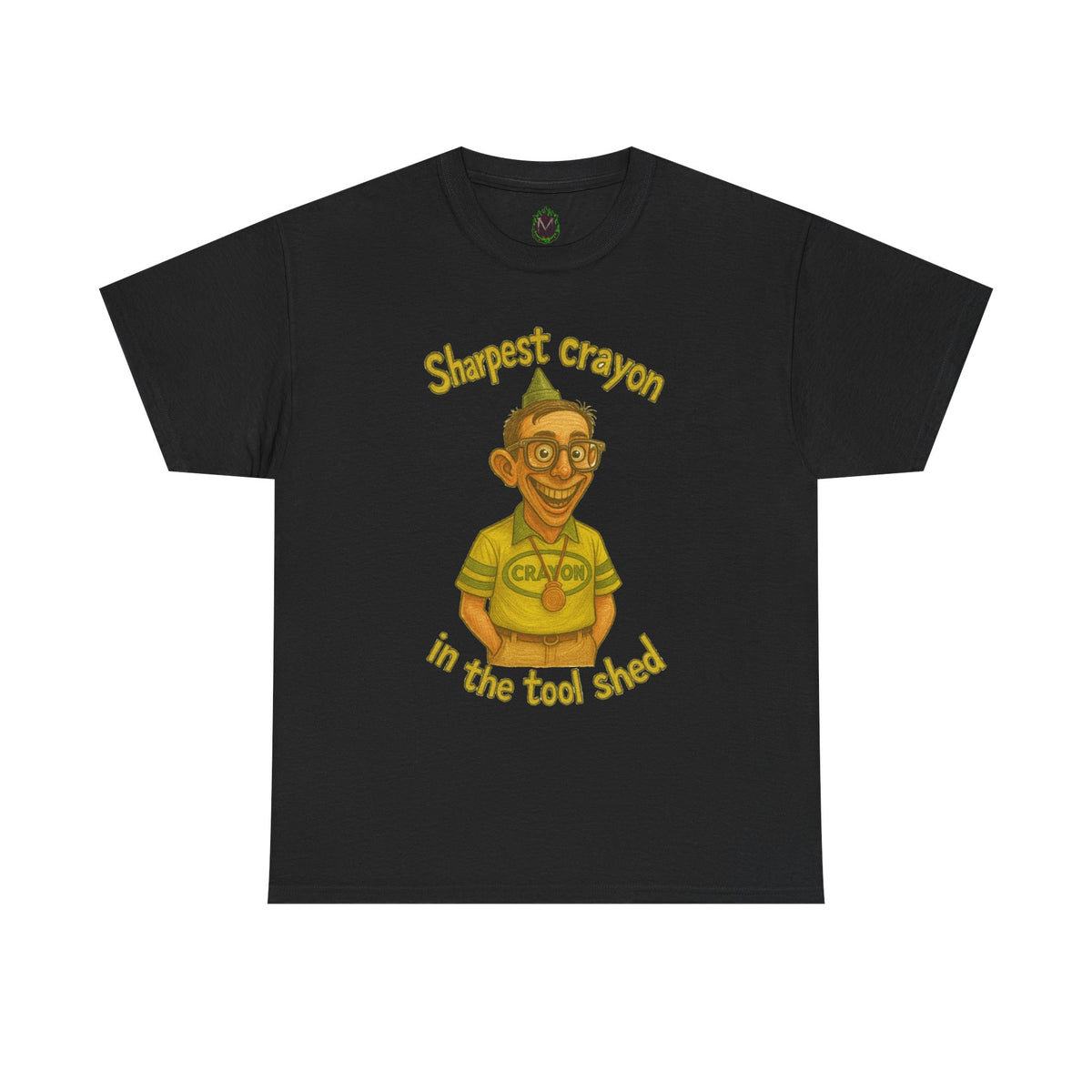 Sharpest Crayon in the Tool Shed T-Shirt | Funny Retro Character Tee