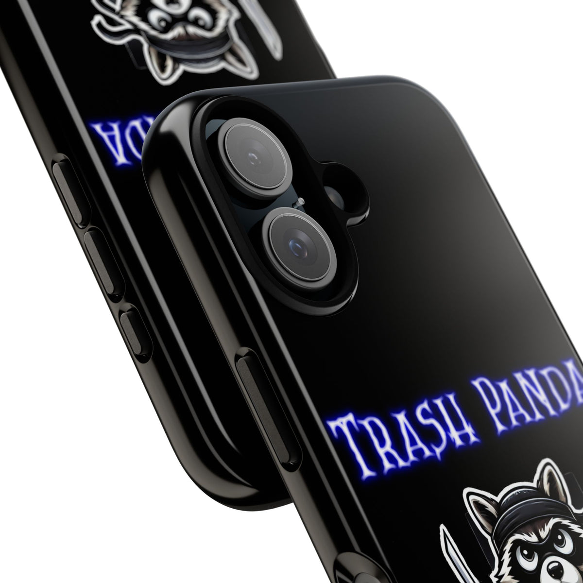 Trash Panda Ninja Phone Case — Cute Raccoon Warrior Protective Case