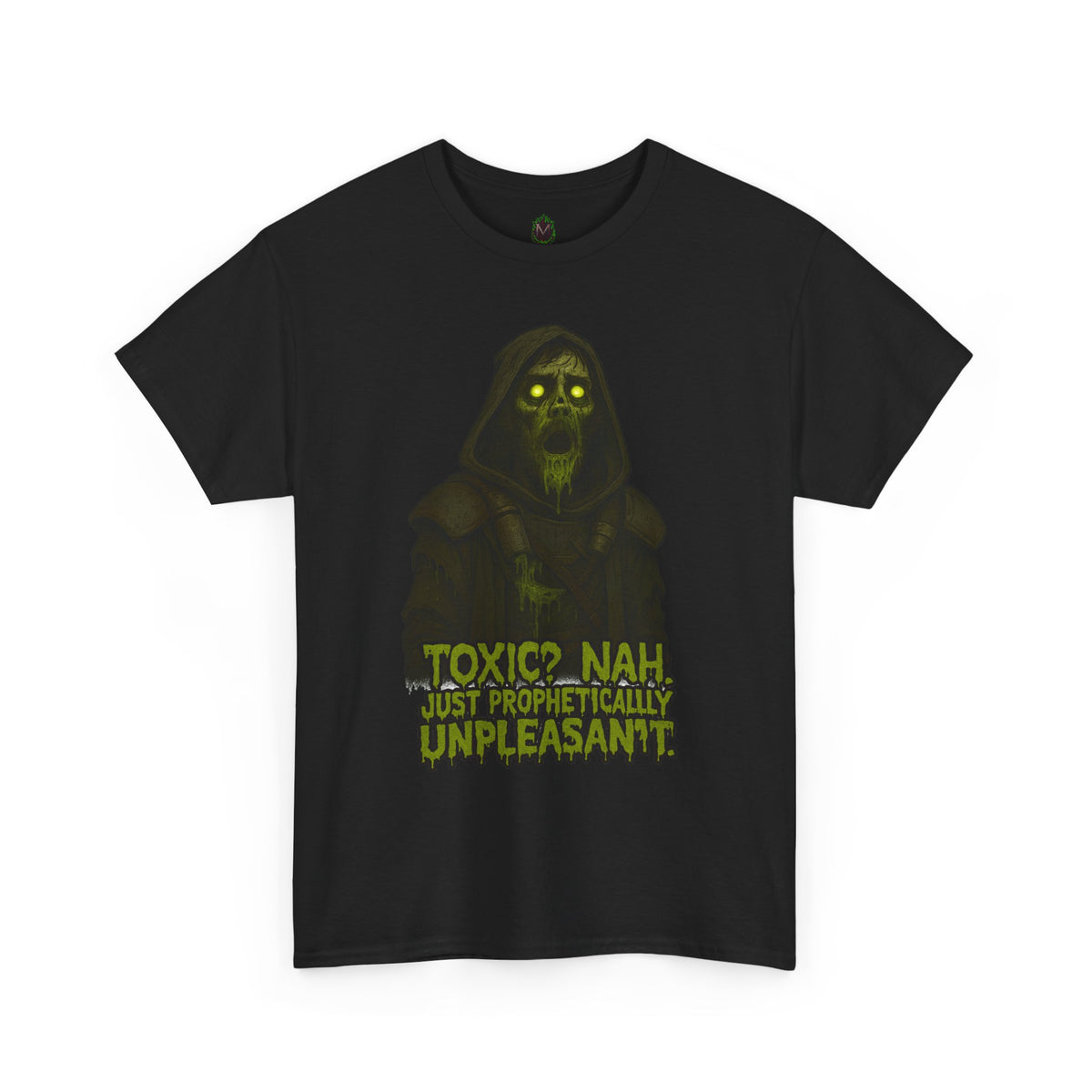 Toxic? Nah Grim Reaper Tee | Spooky Skull Hood Graphic
