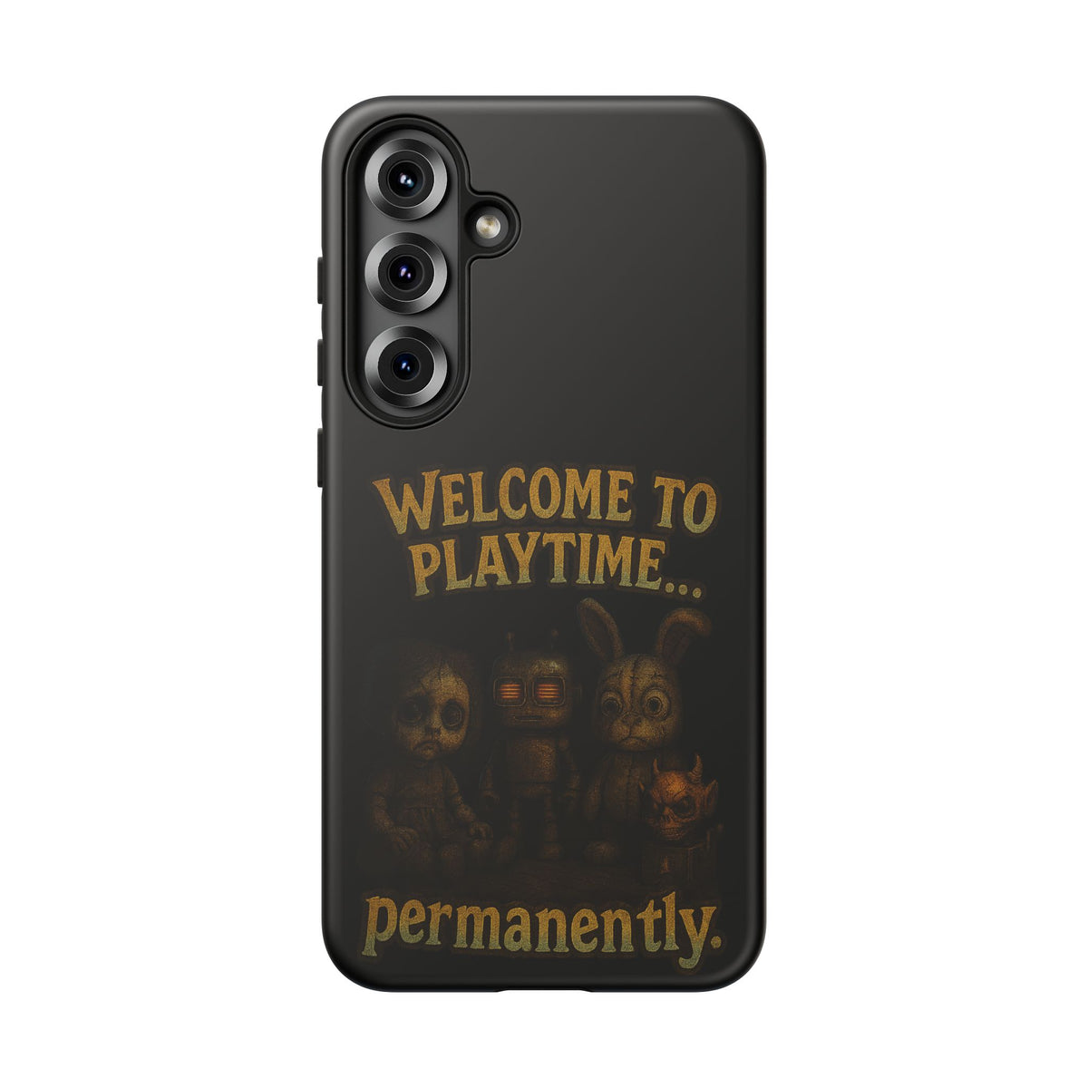 Phone Case — "Welcome to Playtime... Permanently." Horror Game Character Protective Case