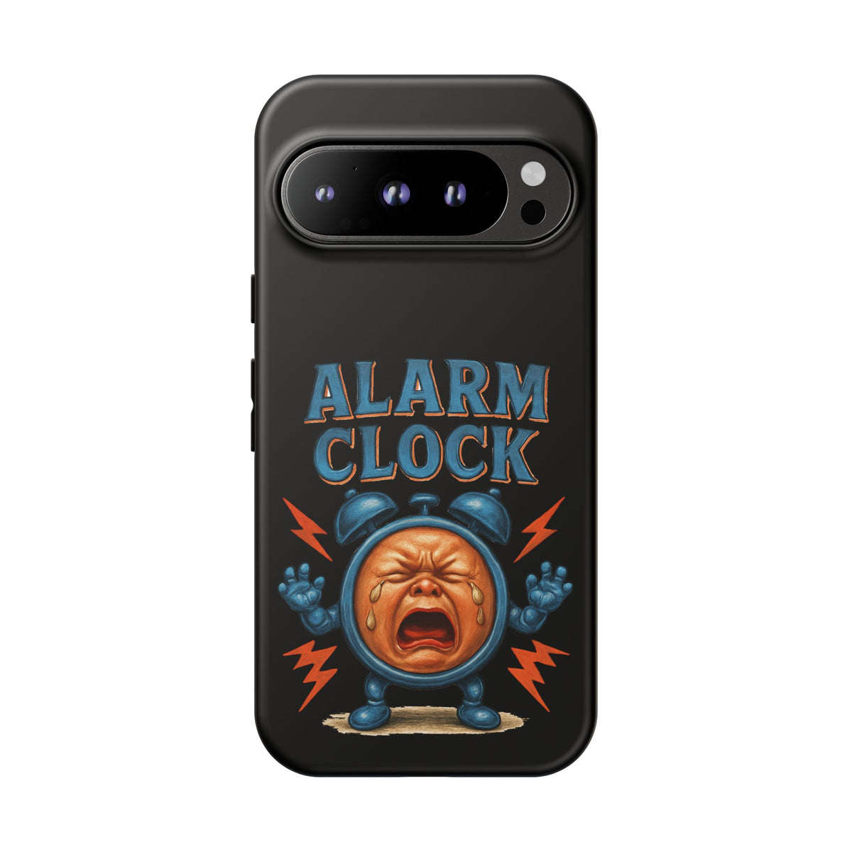 Phone Case — "Alarm Clock" Retro Screaming Clock Protective Cover