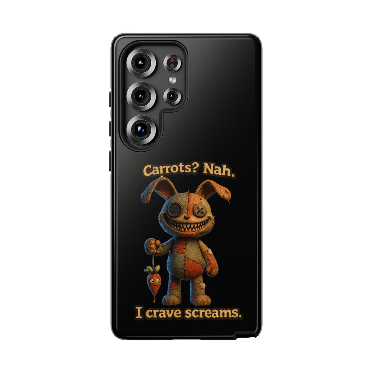 Phone Case — Creepy Bunny "Carrots? Nah. I crave screams." Horror iPhone Case