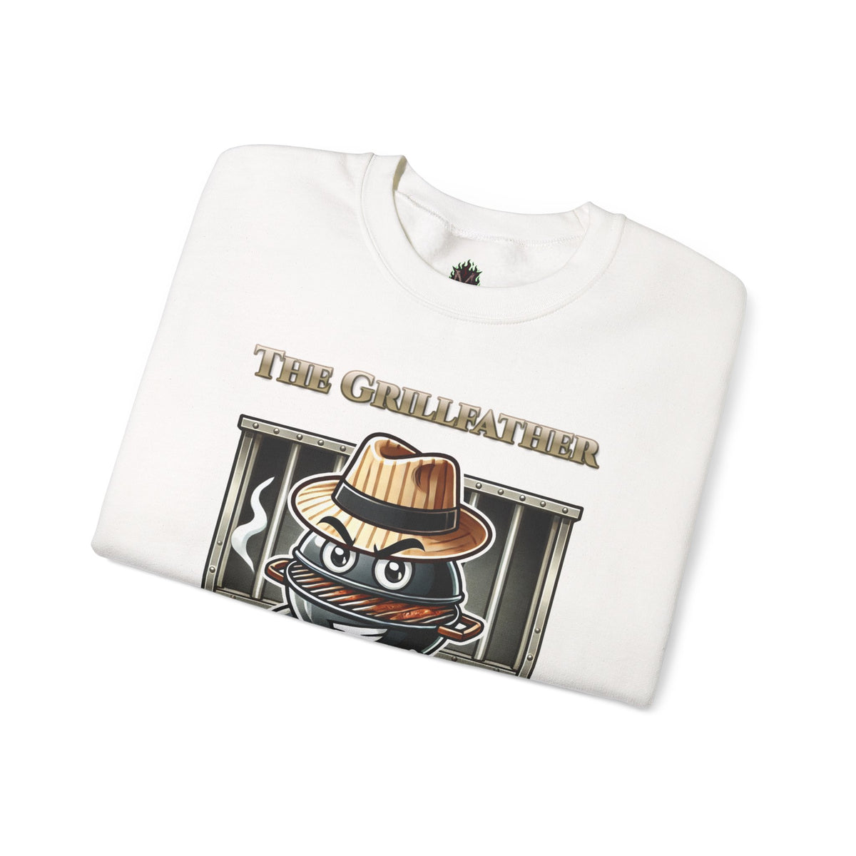 The Grillfather – Charcoal Crewneck Sweatshirt