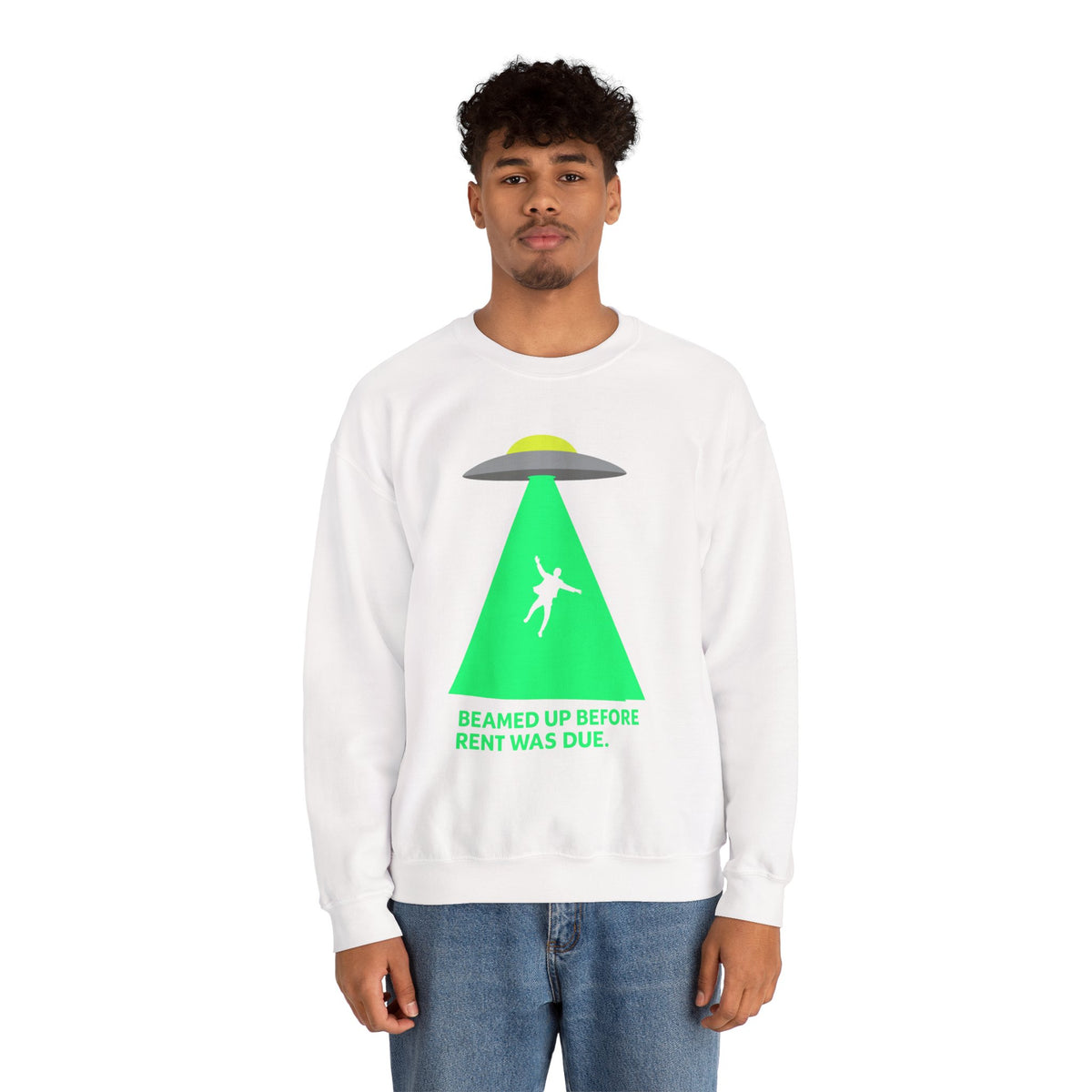 Beamed Up Rent-Dodger Crewneck Sweatshirt