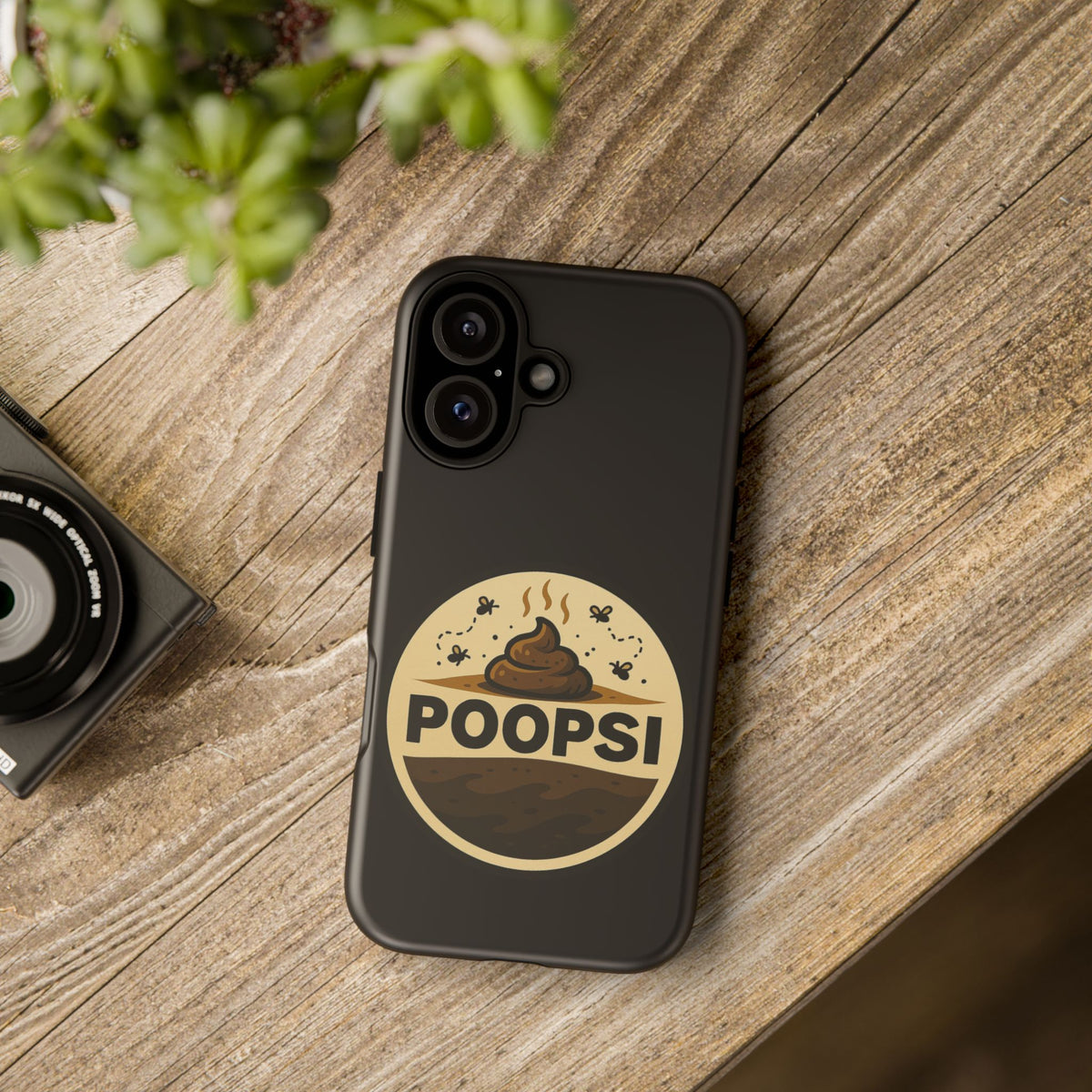 Phone Case — 'POOPSI' Funny Poop Logo Protective Cover