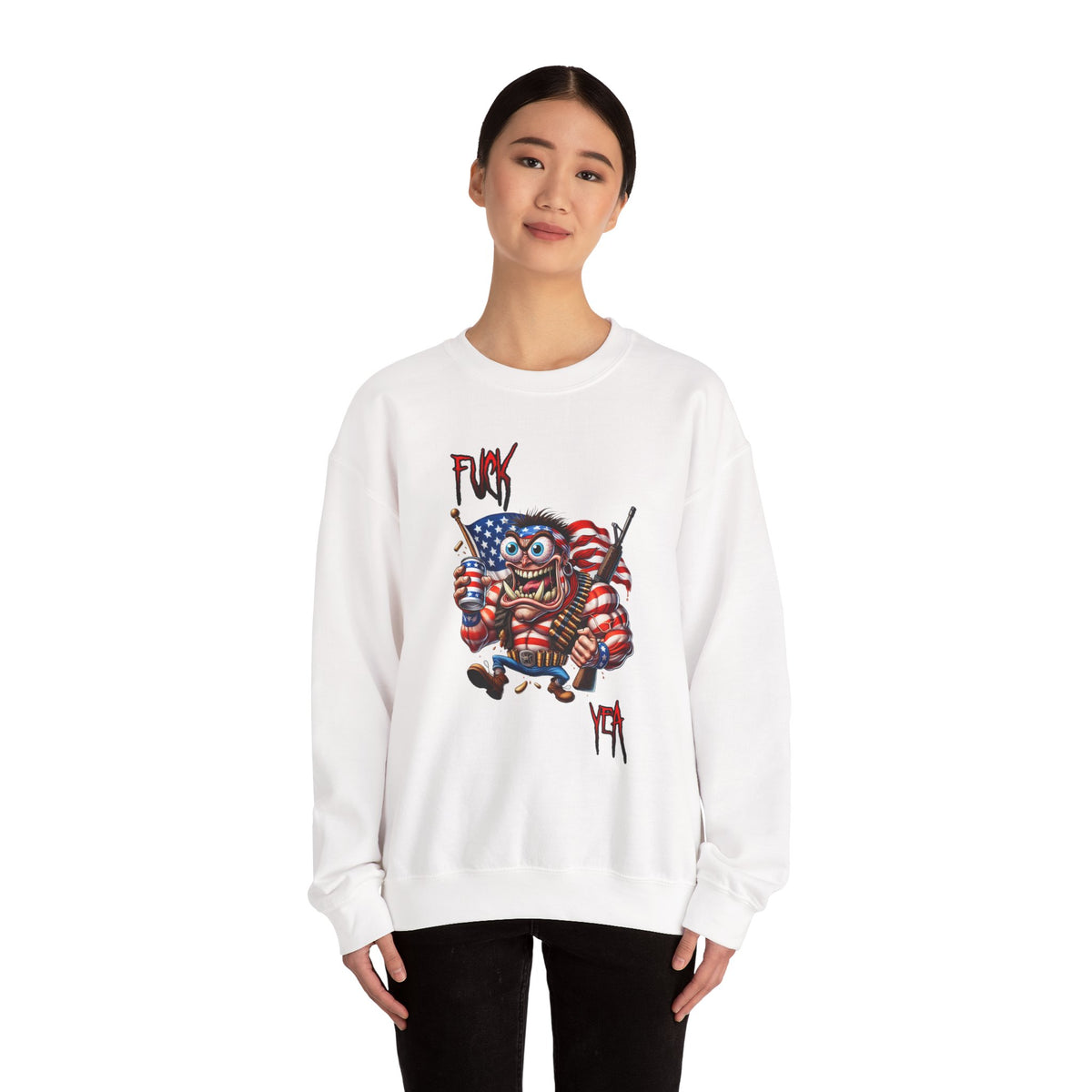 Freedom Maniac “F*** Yea” Crewneck Sweatshirt