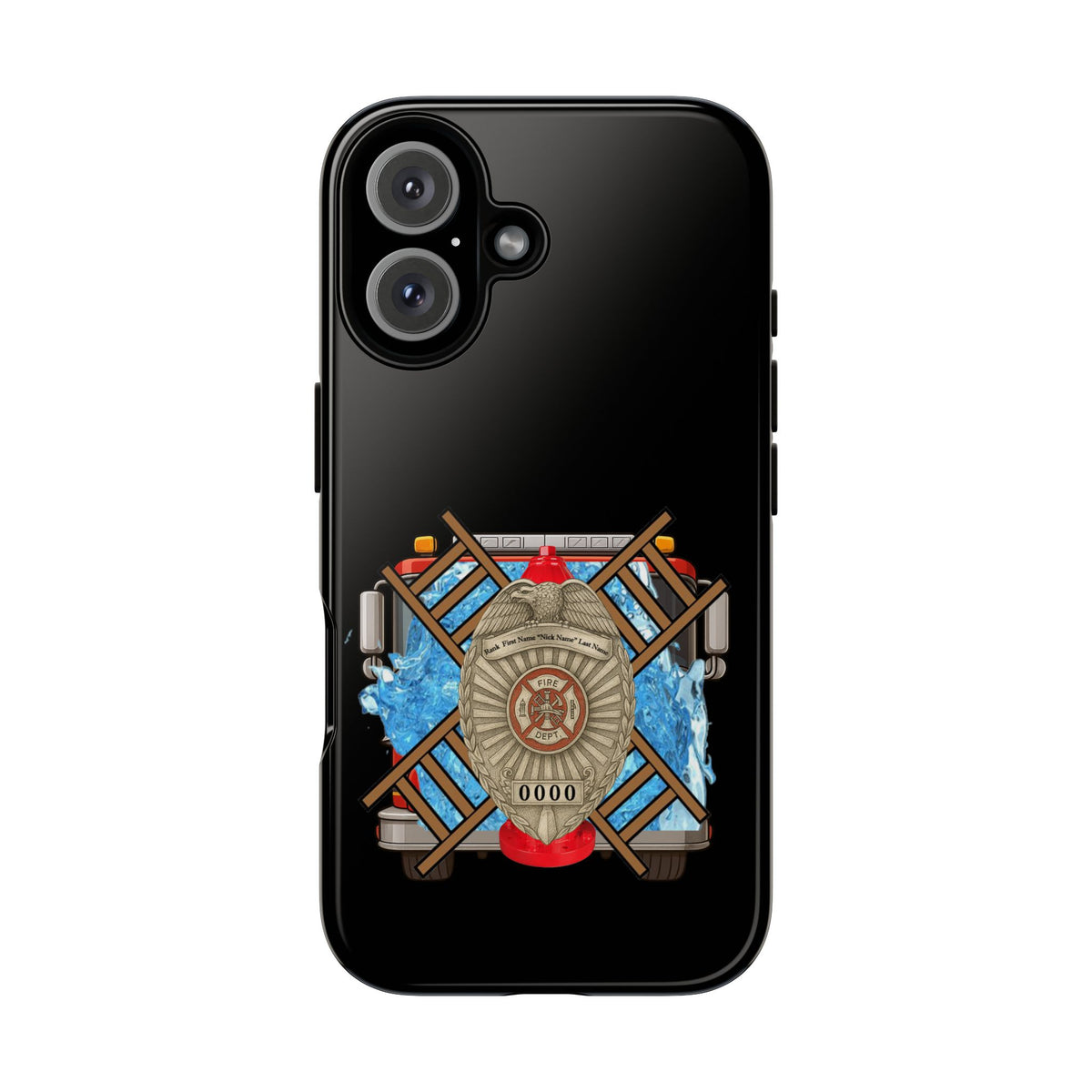 Firefighter Badge Phone Case – Maltese Cross Rescue Design