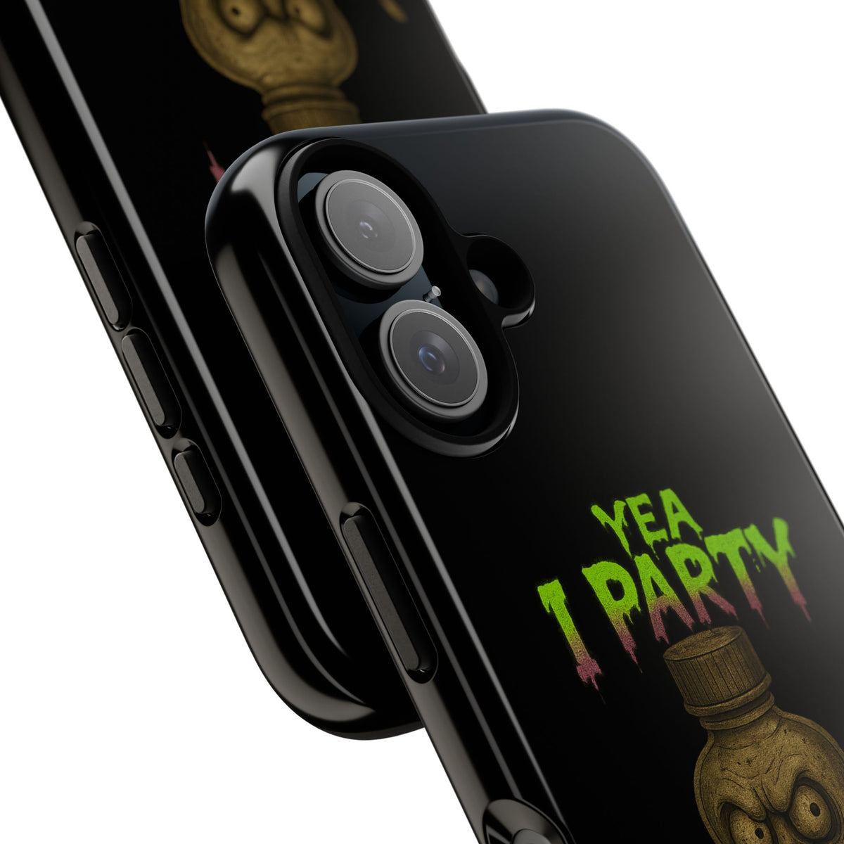 Phone Case — 'Yea I Party' Creepy Baby Bottle Graphic