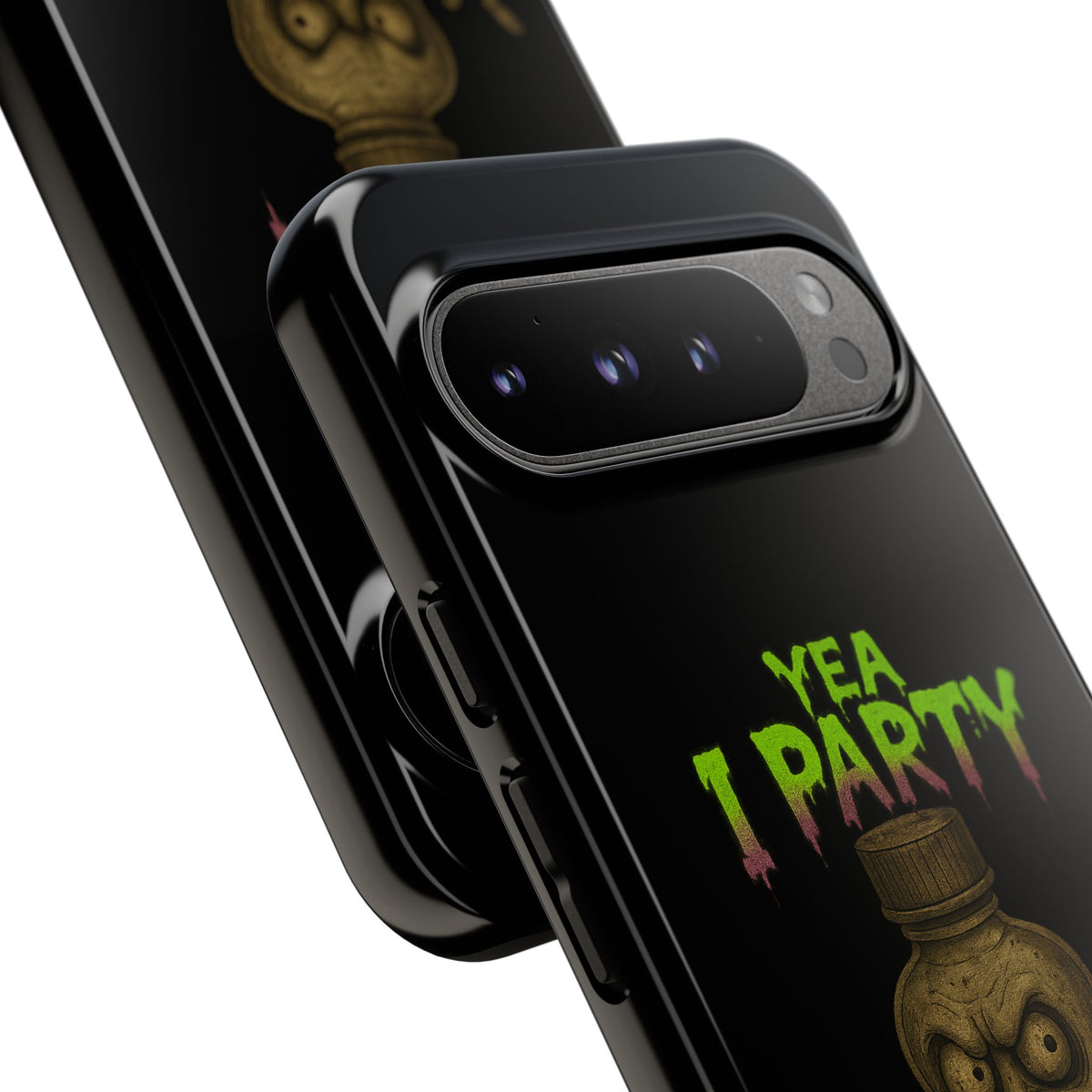 Phone Case — 'Yea I Party' Creepy Baby Bottle Graphic