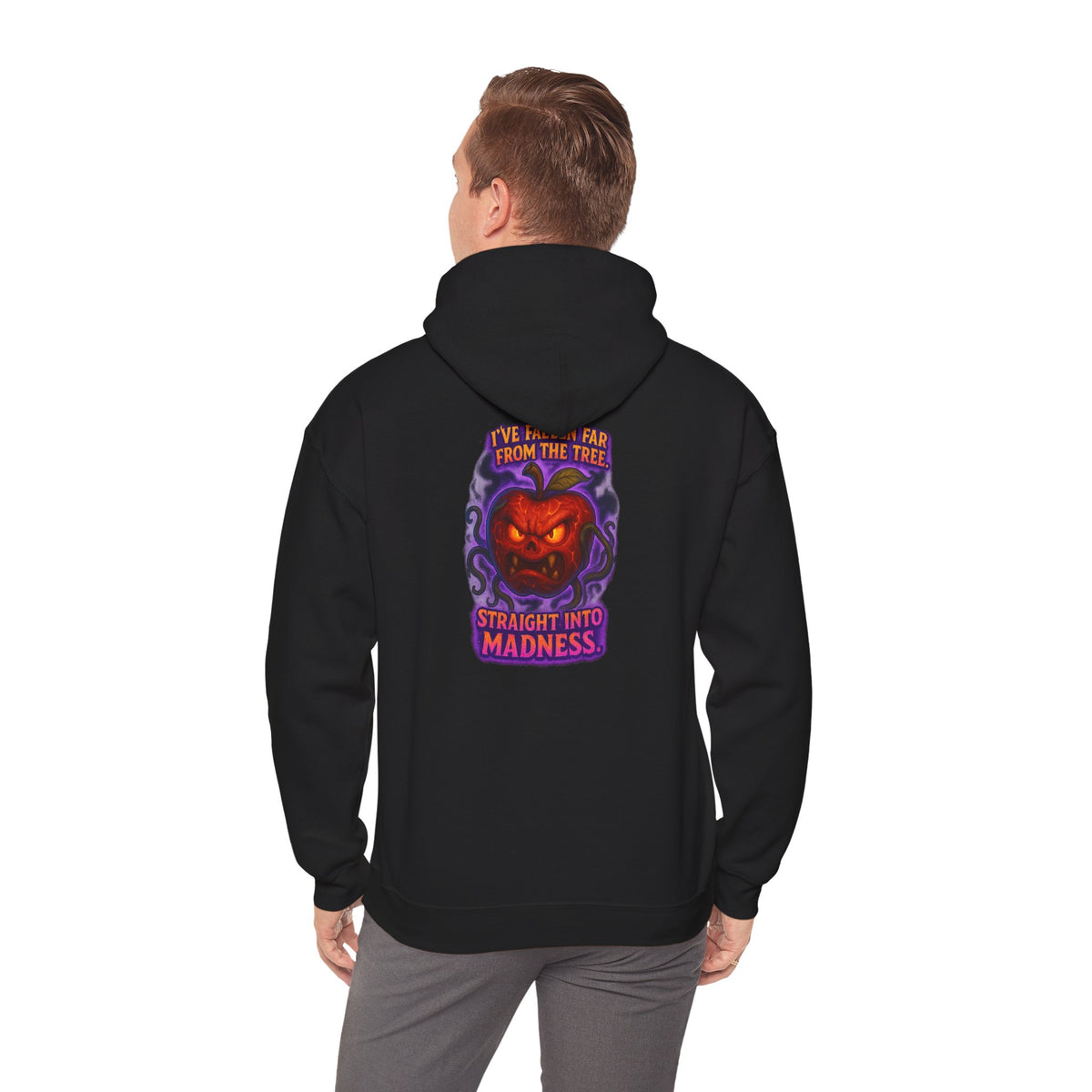 Pumpkin Demon Hoodie — "Straight Into Madness" Halloween Sweatshirt
