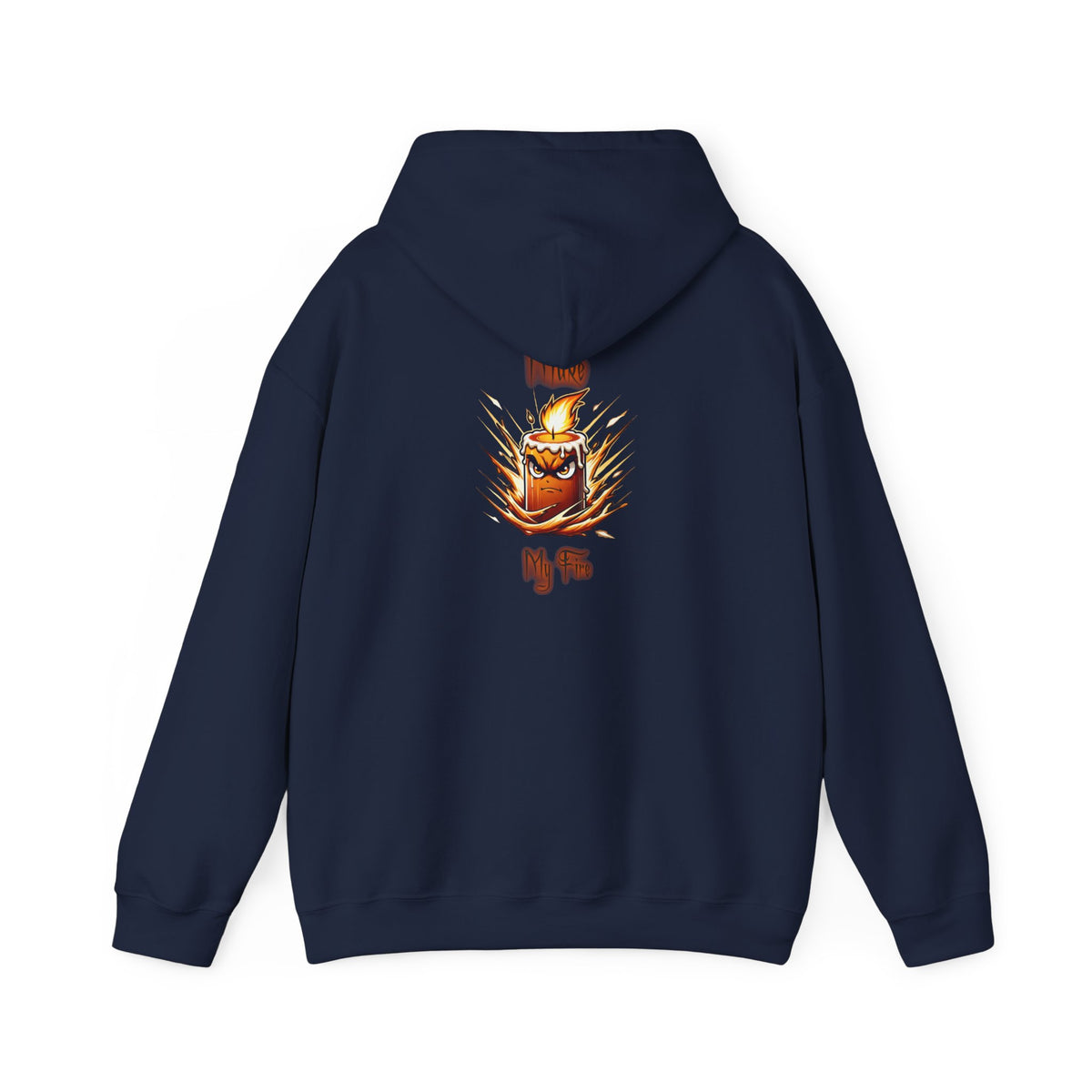 Candle Flame Hoodie — 'Make My Fire' Cozy Graphic Hooded Sweatshirt
