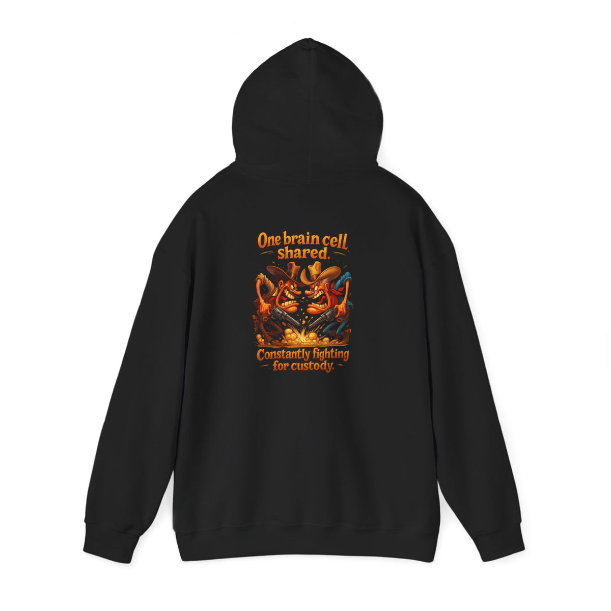 Vintage Crest Hoodie — Community Vibes Graphic Hooded Sweatshirt