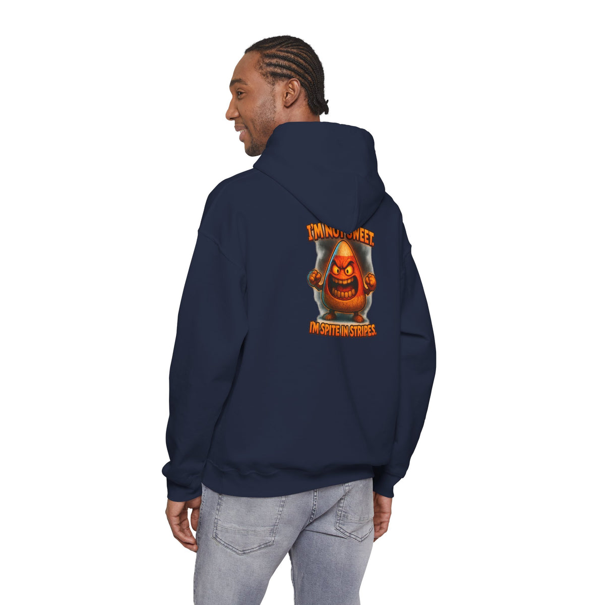 Hoodie — Angry Gnome Graphic "I'm No Gnome, In Spite of Stripes"