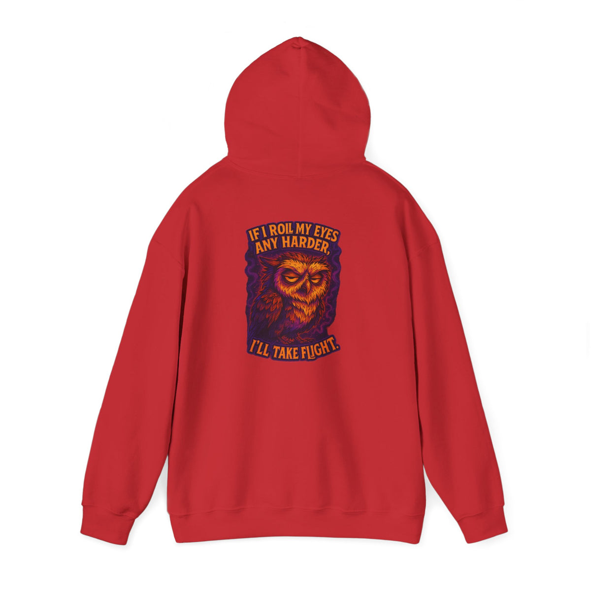 Hoodie — Vintage Owl 'I'll Take Flight' Graphic Hoodie
