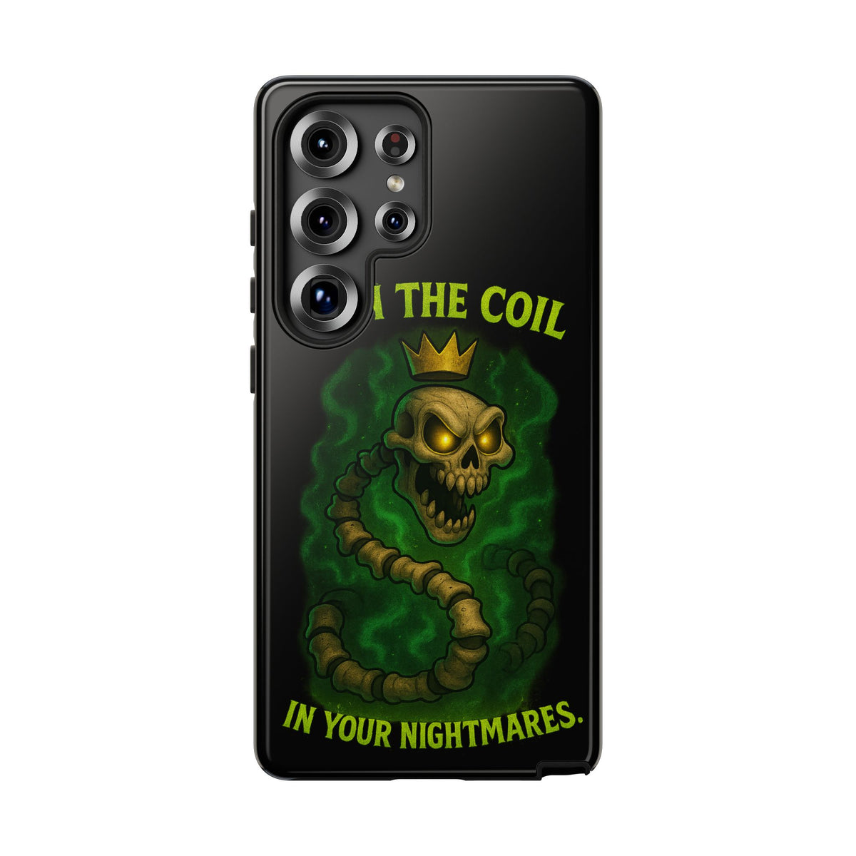Tough Cases — “I Am The Coil In Your Nightmares” Skull Snake Shockproof Phone Case
