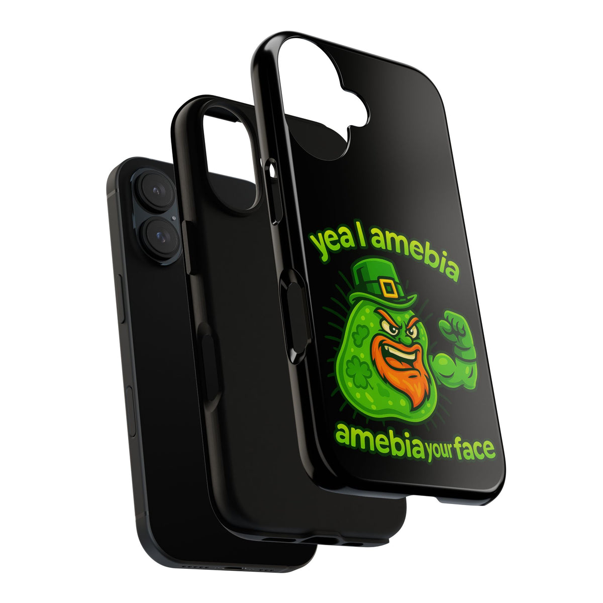 Phone Case – “Yea I Amebia, Amebia Your Face” St. Patrick’s Day Funny Amoeba Design
