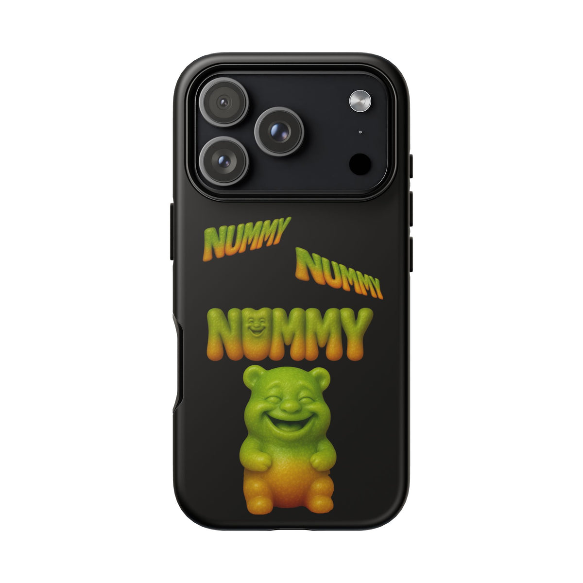 Nummy Gummy Phone Case — Cute Retro Green Gummy Bear Protective Case
