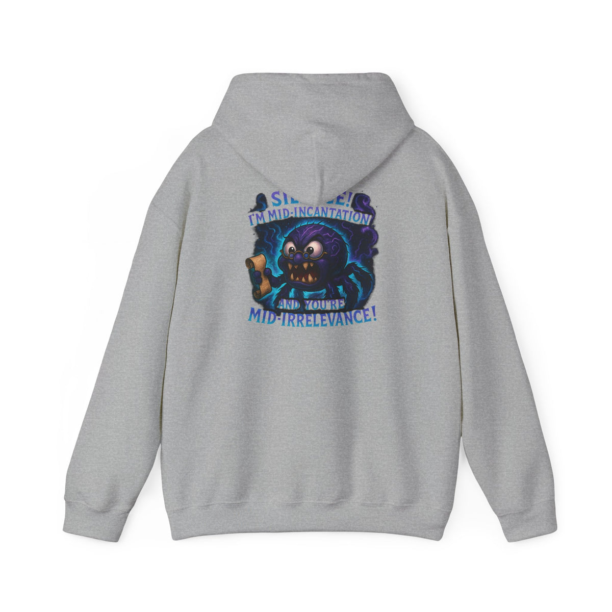 Skull Mage Hoodie — “Silence I’m Mid-Incantation and Mid-Irrelevance!” Graphic Pullover