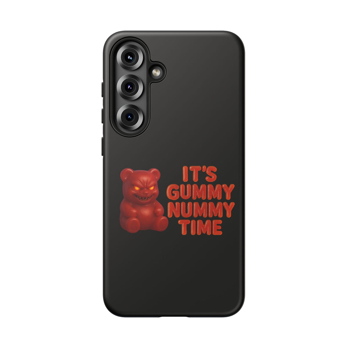 Phone Case — "It's Gummy Nummy Time" Red Gummy Bear Protective Case