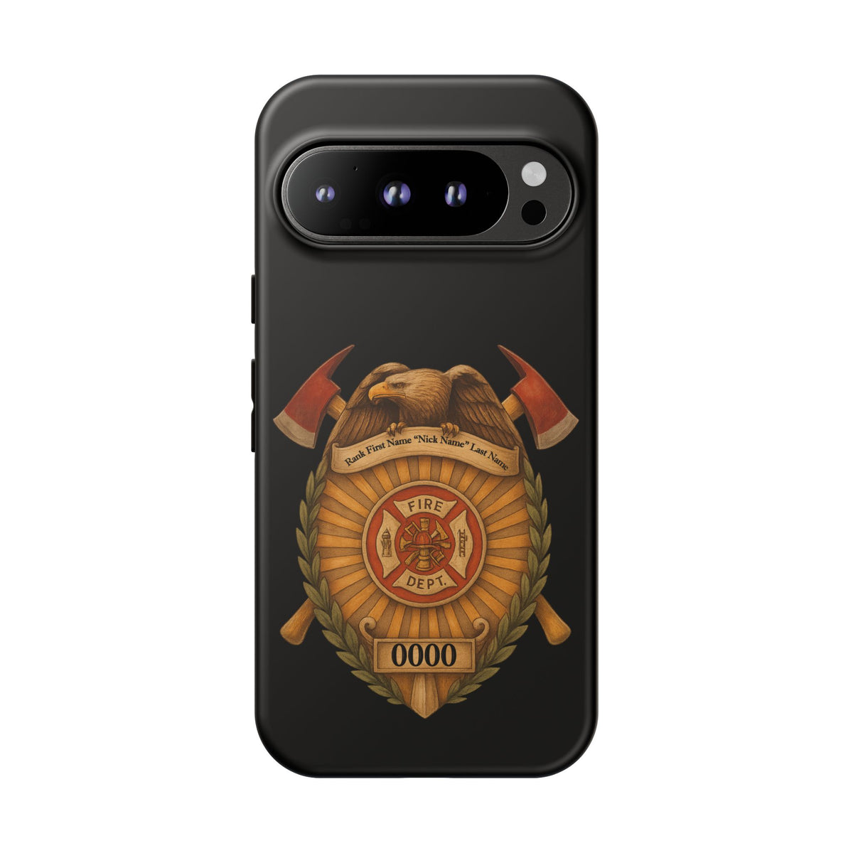 Firefighter Badge Phone Case — Tough Cases Customizable Emblem Design
