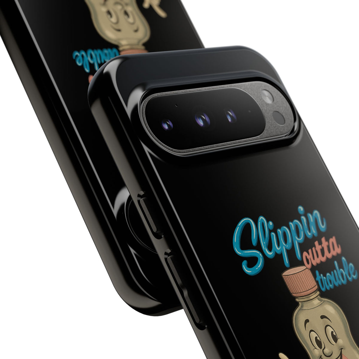 Phone Case — Retro 'Slippin Outta Trouble' Baby Bottle Design